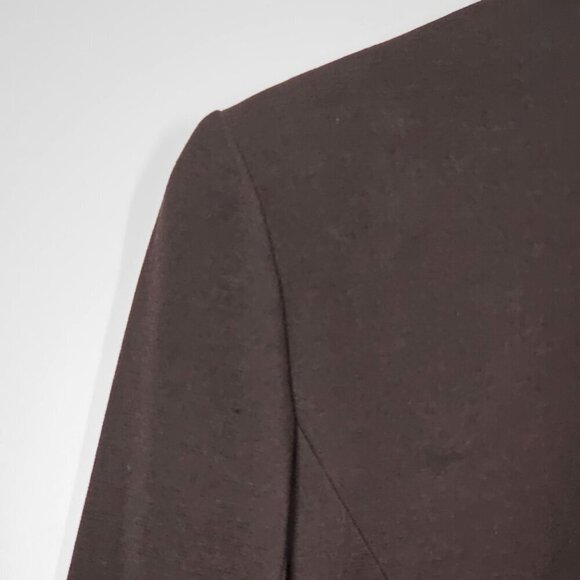 Lafayette 148 Womens Chocolate Brown Blazer Classic Chic Streetstyle* Size 4 - Picture 10 of 13